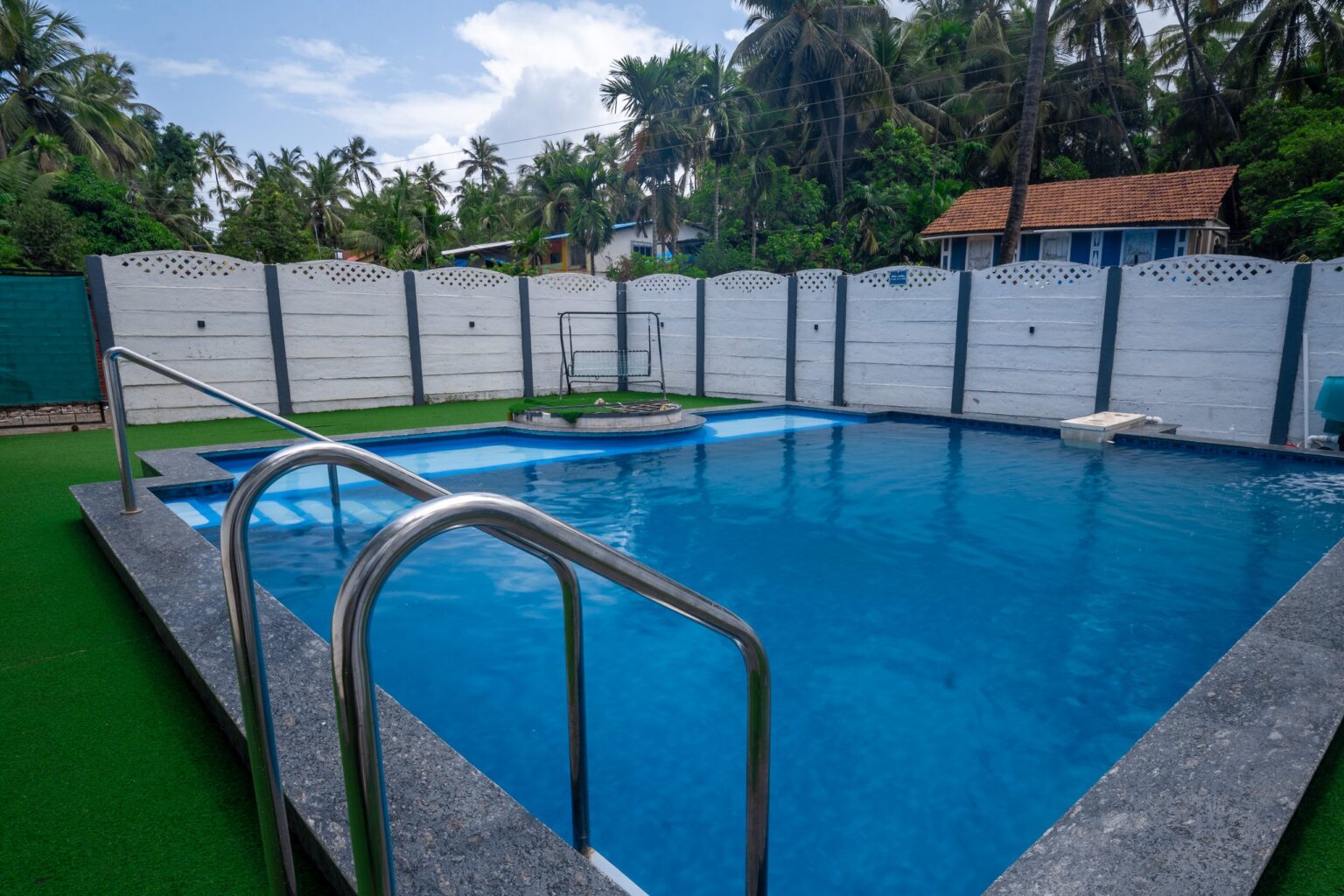 Vandana villa Alibag vandana villa pool handrails
